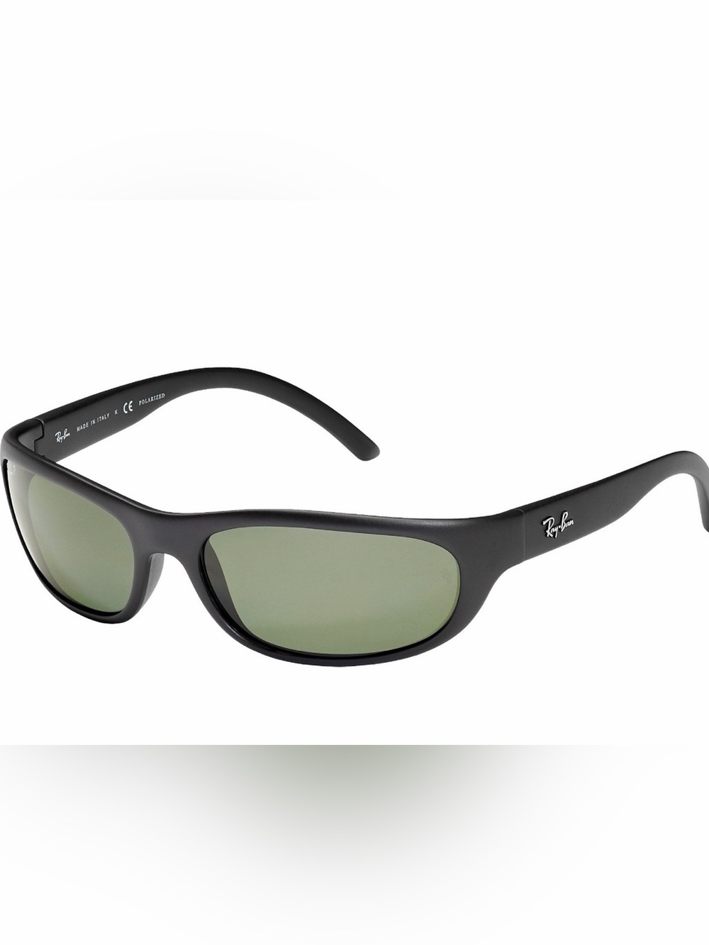 Ray-Ban Predator Polarized Sunglasses Matte Black Green Lens RB4033 601-S/48 - Picture 2 of 12